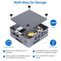 All In One Mini PC BOX 2 * RJ45 2 * HDMI